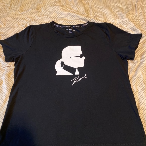 KARL LAGERFELD PARIS SILHOUETTE TEE - Picture 1 of 5